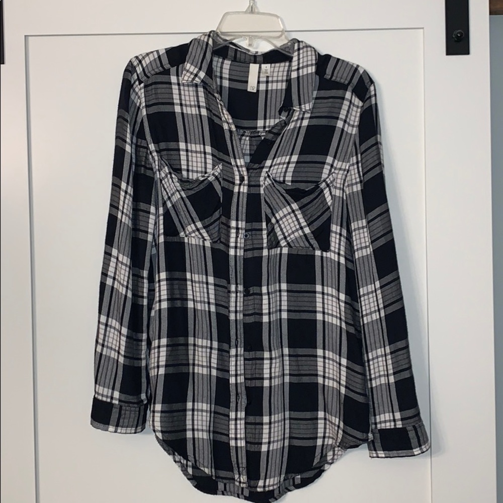 BP Plaid tunic shirt